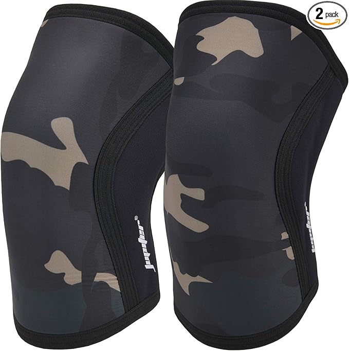 Knee Sleeves (1 Pair), 7mm Compression Knee Braces for Squats,Weightlifting,Powerlifting,Cross Training for Men & Women (XX-Large)