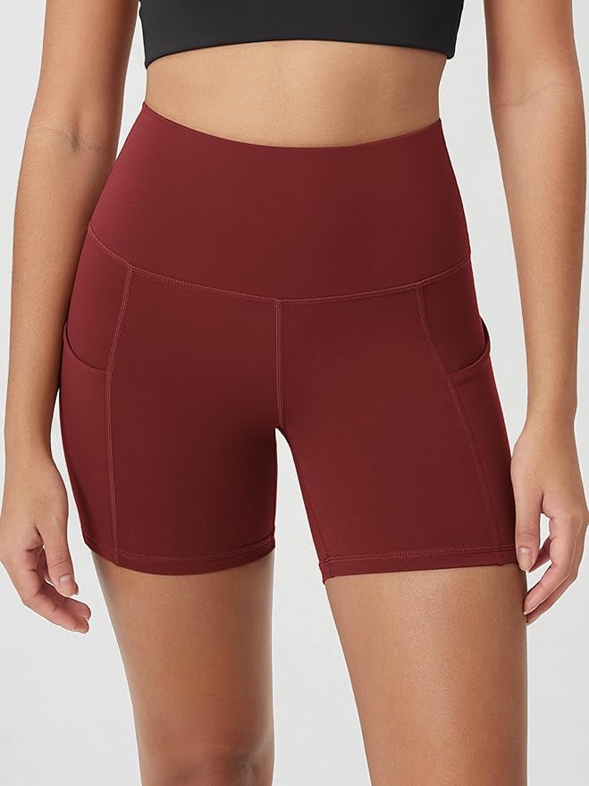 ODODOS Women's Tummy Control Biker Shorts 2.0 with Pockets High Waist Athletic Workout Yoga Shorts-3.5''/ 5"/ 8" / 10" Inseam