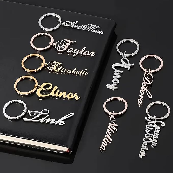 Hiyong Personalized Keychain Custom Photo Keyring Customized Gifts for Men Custom Keychain with Your Photo Logo or Text
