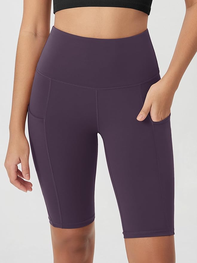 ODODOS Women's Tummy Control Biker Shorts 2.0 with Pockets High Waist Athletic Workout Yoga Shorts-3.5''/ 5"/ 8" / 10" Inseam