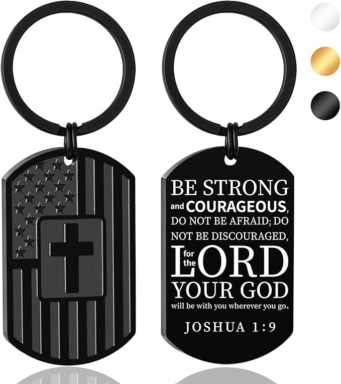DuoDiner Stocking Stuffers Christmas Gift-Keychain Gifts for Men Religious Mens Gifts