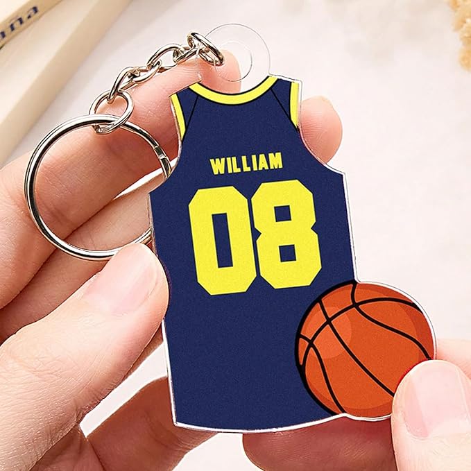 Custom Acrylic Soccer Keychain, Personalized Name on 2D Printed Soccer Uniform, Gift for Medical Professionals