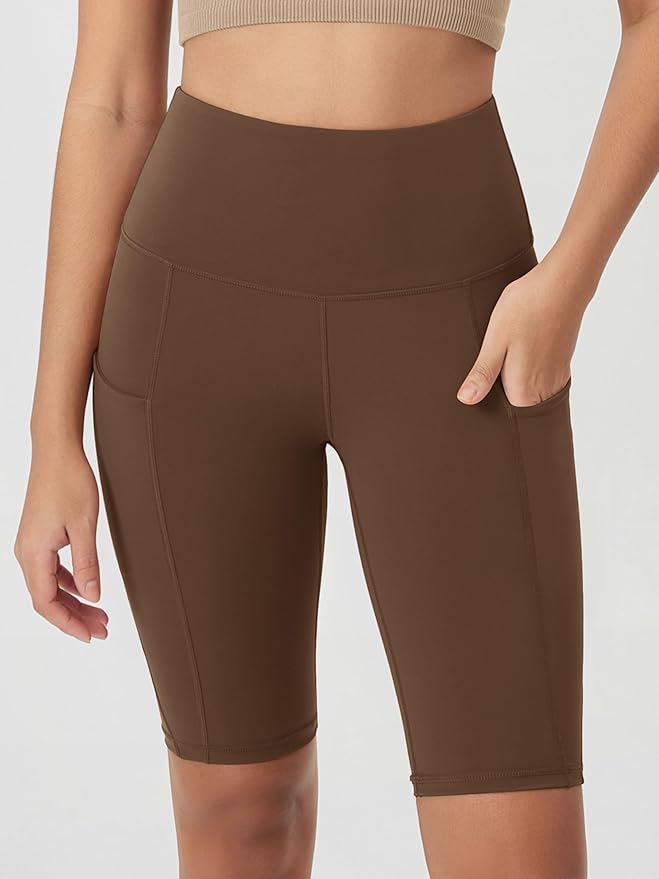 ODODOS Women's Tummy Control Biker Shorts 2.0 with Pockets High Waist Athletic Workout Yoga Shorts-3.5''/ 5"/ 8" / 10" Inseam