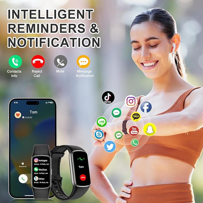 Fitness Tracker Step Counter with 24/7 Heart Rate Blood Oxygen Sleep Monitor, 1.47''AMOLED Touch Color Screen Activity Watch, Smart Watches Pedometer for Women Men Android/iOS