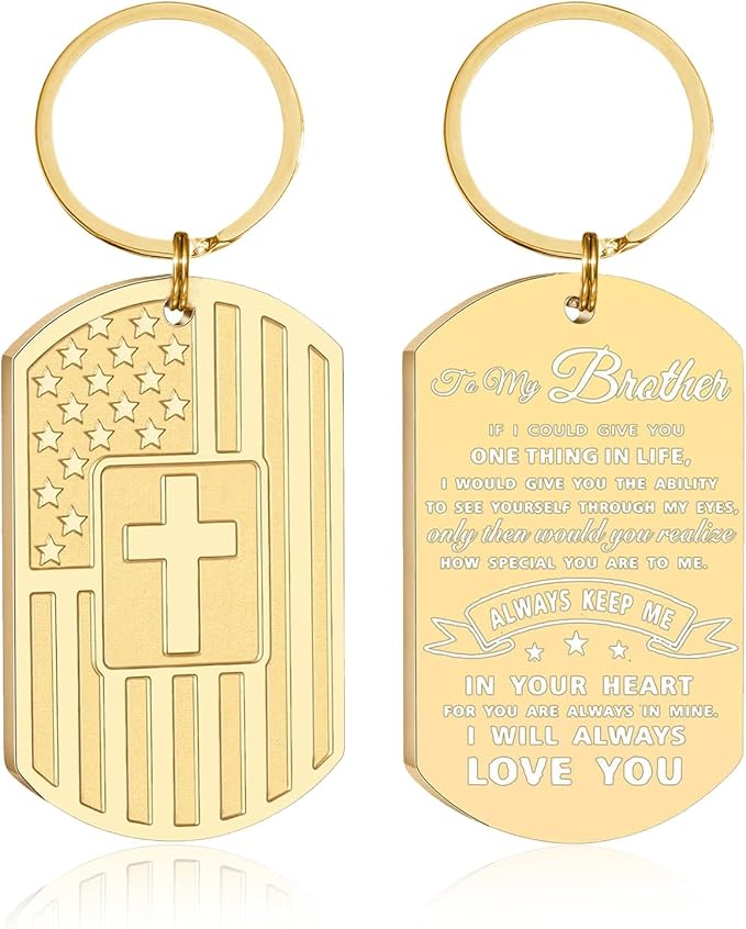DuoDiner Stocking Stuffers Christmas Gift-Keychain Gifts for Men Religious Mens Gifts