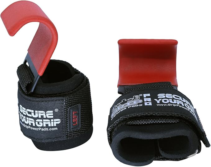 Premium Weight Lifting Hooks & Straps for Pull Ups & Deadlifts - Padded, Heavy Duty, Power Lifting Grips for Men & Women