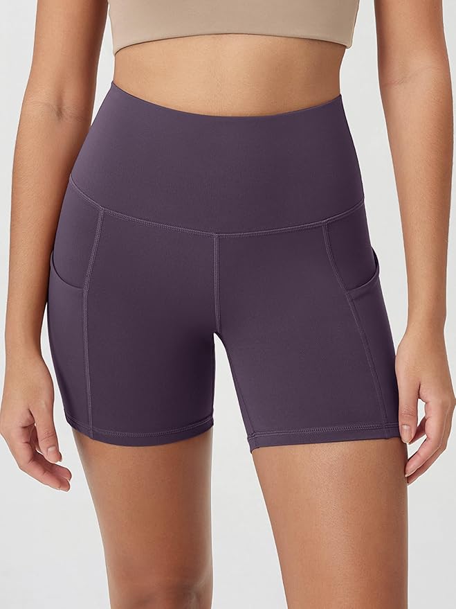 ODODOS Women's Tummy Control Biker Shorts 2.0 with Pockets High Waist Athletic Workout Yoga Shorts-3.5''/ 5"/ 8" / 10" Inseam