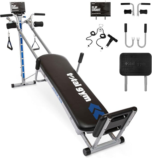 TOTAL GYM APEX G3, Slim-Frame Incline Bodyweight Training Home Exercise Machine, w/ 8 Levels of Resistance, Squat Stand, & Basic Accessory Set