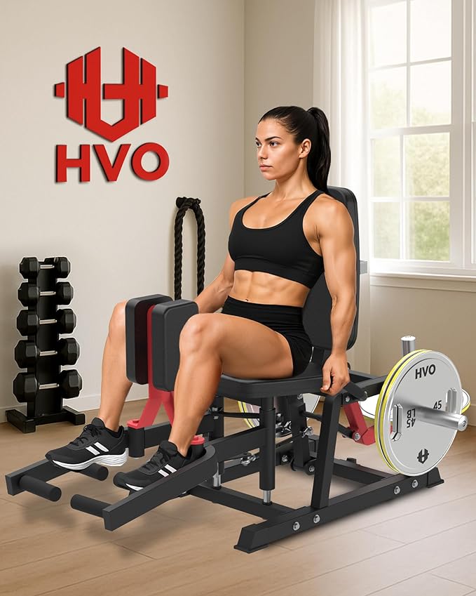 HVO Hip Adduction Abduction Machine: Abductor Adductor Machine-Inner and Outer Thigh Machine Glute Machines Thigh Master for Hip Abduction with 6 Levels Gear System Glute Machines