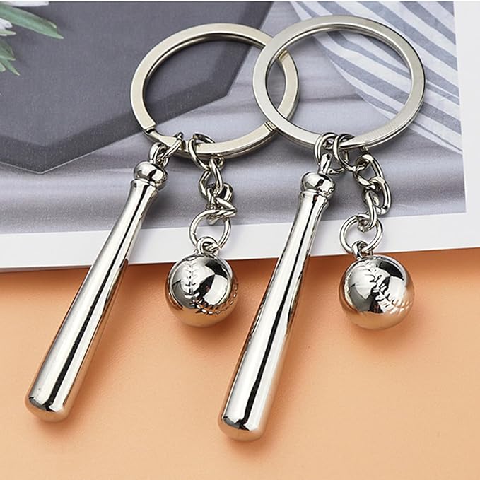 Mini Cute Soccer Keychain Bowling Tennis Baseball Keychain for Men Women Boys Girls Gift