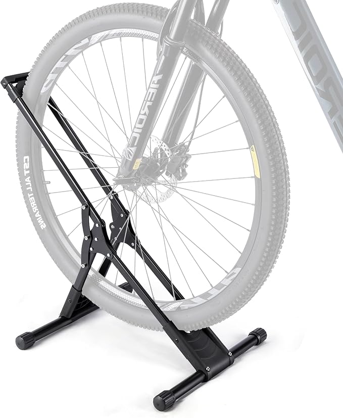 CXWXC Bicycle Stand Floor - Indoor Bike Rack Garage Storage - Bike Stand Floor Type Parking Rack for 20”-29” Mountain MTB & Road Bikes (1 Bike Rack)