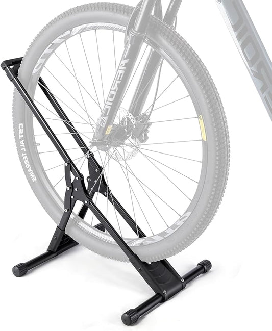 CXWXC Bicycle Stand Floor - Indoor Bike Rack Garage Storage - Bike Stand Floor Type Parking Rack for 20”-29” Mountain MTB & Road Bikes (1 Bike Rack)