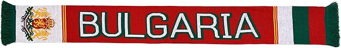 Euroscarves Bulgaria Soccer Knit Scarf