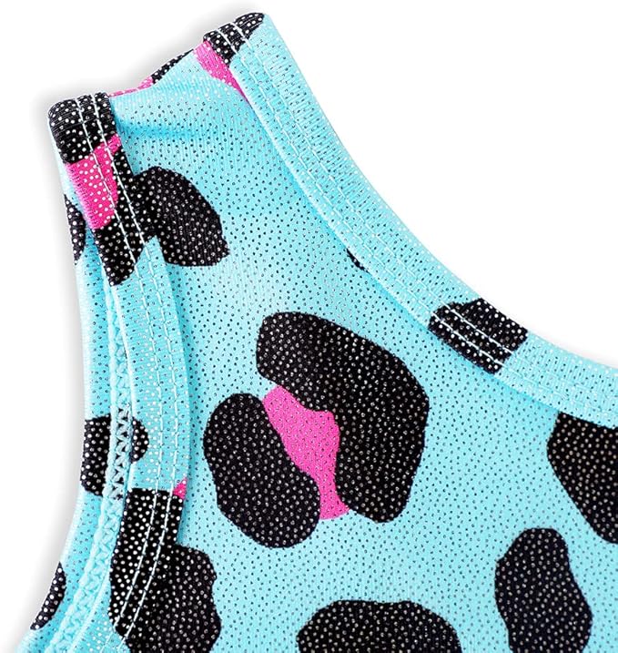HOZIY Gymnastics Leotards for Girls with Shorts Toddlers Biketards Rainbow Unicorn Dinosaur Mermaid Leopard Flower Galaxy