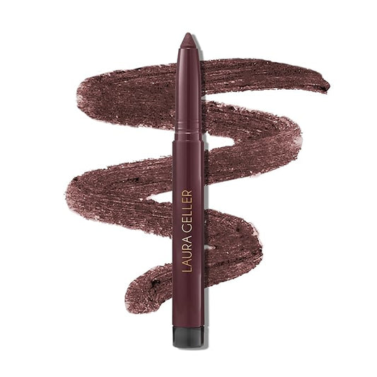 LAURA GELLER NEW YORK Kajal Longwear Kohl Eyeliner Pencil - Royal Quartz - Caffeine and Vitamin E - Smooth & Blendable Liner - Built-In Sharpener