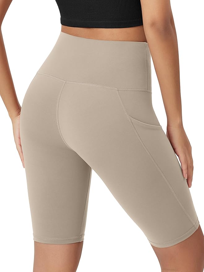 ODODOS Women's Tummy Control Biker Shorts 2.0 with Pockets High Waist Athletic Workout Yoga Shorts-3.5''/ 5"/ 8" / 10" Inseam