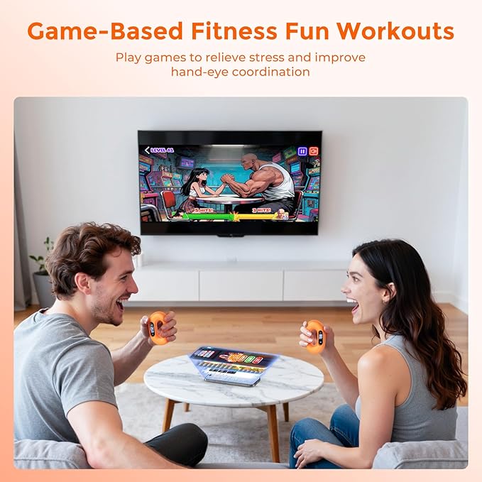 Smart Silicone Grip Strength Trainer, Forearm Strengthener with Data Monitoring, Supports Game Interactions and App Control, Hand Exercisers for Strength,Stress Relief and Rehabilitation