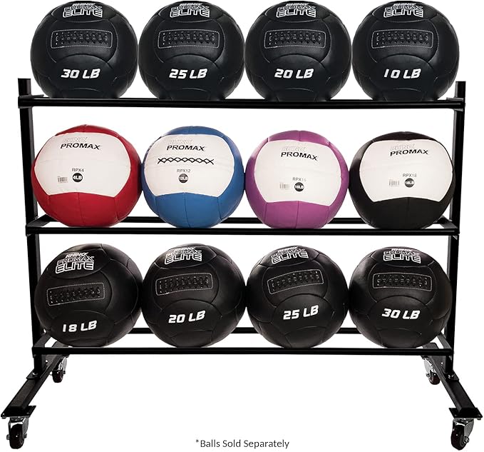 Champion Sports Rhino Slam Ball, 4-30 lb. Non-Slip Grip, Weightlifting, Crossfit, Home Gym, Fitness, 14" Diameter Balls, Optional Storage Rack/Tree Sold Separately