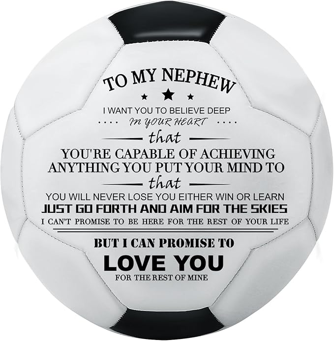 KWOOD Custom Classic Soccer Ball,Engraved Soccer Ball with Premium Pump for Training Recreation Practice,Available for Indoor Outdoor Toddlers Kids Teens Adults