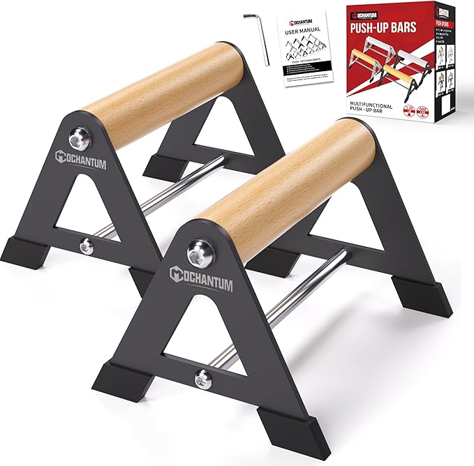 Push Up Bar - Heavy-Duty Stainless Steel Pushup Stands with Non-Slip Base, 660LB Capacity, Portable Home Gym Equipment for Strength Training & Floor Workout