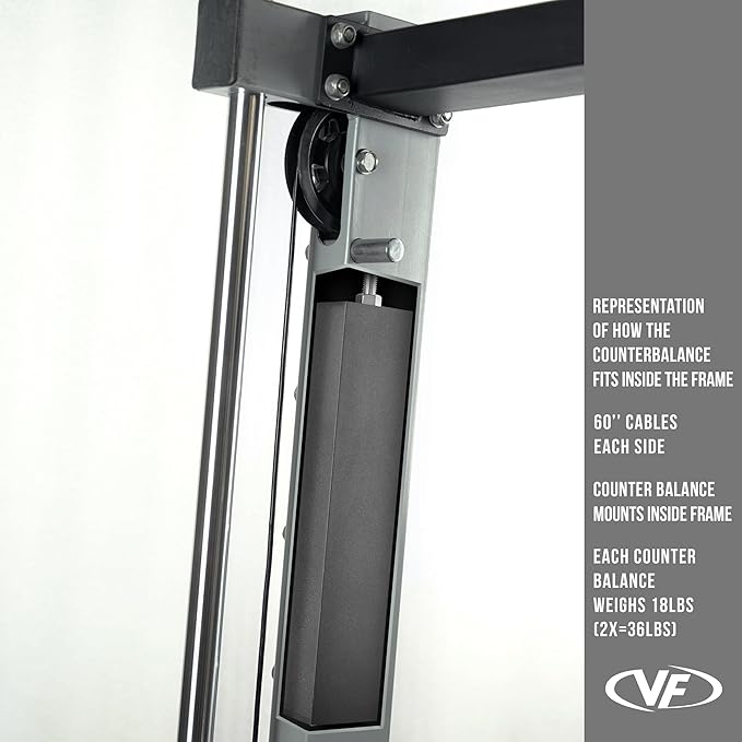Valor Fitness Smith Machine Multi-Function Power Rack - 500lb Squat Rack or Bench Press Station - 2" Plate Storage Pegs- Attached Sliding Knurled Barbell - Home Gym