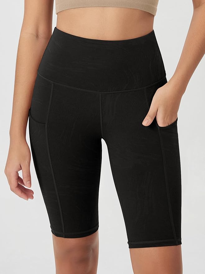 ODODOS Women's Tummy Control Biker Shorts 2.0 with Pockets High Waist Athletic Workout Yoga Shorts-3.5''/ 5"/ 8" / 10" Inseam