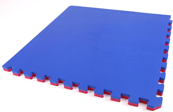FlooringInc's 1" Thick Foam Tiles, 3'x3' or 2'x2' Reversable Interlocking Tiles, Ideal Yoga Mat, Gymnastics Mat, Workout Mat for MMA and Jiu Jitsu Training