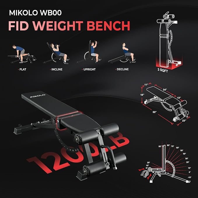 Mikolo Power Cage, Power Rack with LAT Pulldown, 1200 Pounds Capacity Workout Cage with More Training Attachments, Squat Rack for Home Gym, F4 Versions