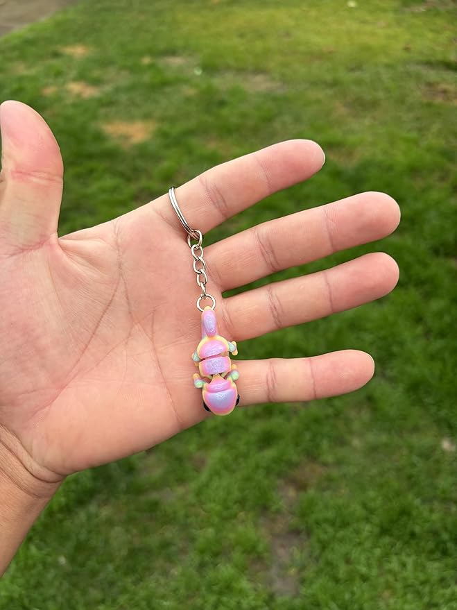 3DPrinted Animal Keychain-Wildlife Key Ring-Nature Lovers-Cute Keyring for Keys Bag Purse Unique Gift for Kids Animal Lovers