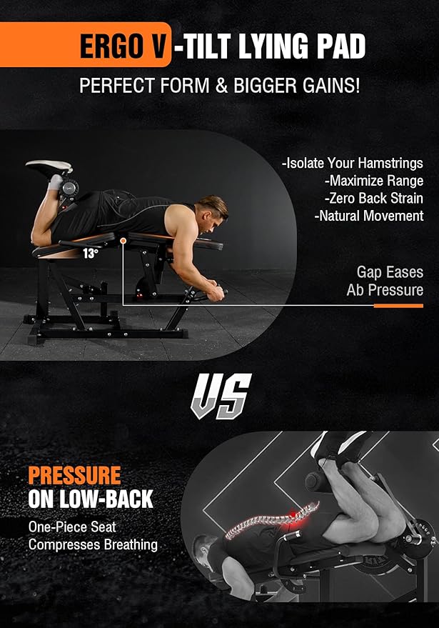 Mikolo Leg Extension and Curl Machine, Adjustable Leg Curl Machine, Seated Leg Extension and Lying Curl Machine for Home Gym, Leg Workout Equipment with Cable System