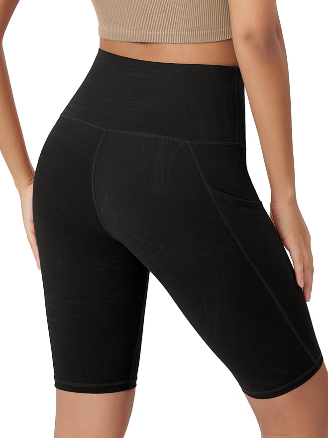 ODODOS Women's Tummy Control Biker Shorts 2.0 with Pockets High Waist Athletic Workout Yoga Shorts-3.5''/ 5"/ 8" / 10" Inseam
