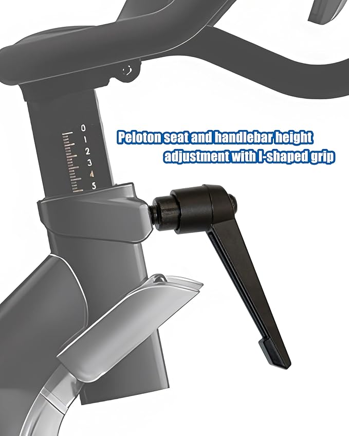 Sports Bike seat Height Adjuster seat/Fitness Sports Bike seat Handle, Suitable for Replacing The Fixing Screws of Peloton seat up and Down Adjustment., black