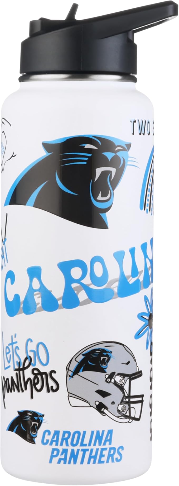 The Memory Company Officially Licensed NFL 34oz Water Bottle - Premium Stainless Steel Double-Wall Insulated, Leakproof Design