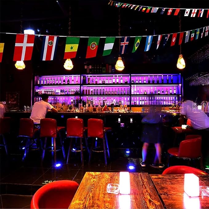 World Cup 2026 Merchandise Flags Banner, Flag Bunting for Soccer Party Decorations, 200 Countries Bunting Flags, 190 ft/58 m, International Flag for School, Office, Home, Stadium Decor (200)