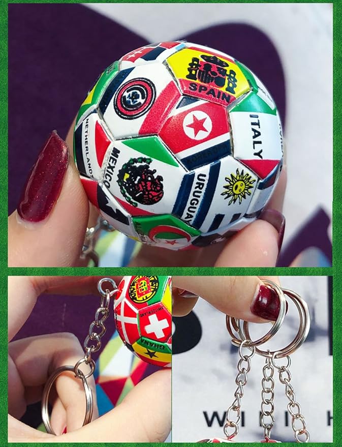 Sports Ball Key Chain Football Match World Cup Team Keychains