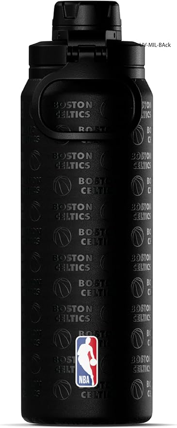 Hydrapeak x NBA Officially Licensed Boston Celtics 26 oz Active Water Bottle with Chug Lid and Handle Reusable Stainless Steel Double Wall Insulated Sports Gift