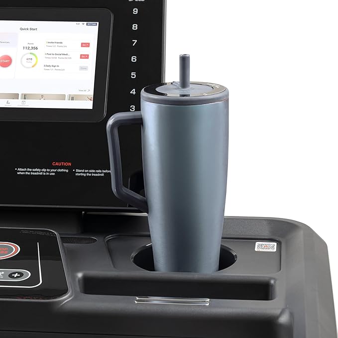 Sunny Health & Fitness Smart Heavy-Duty Auto Incline Treadmill with 20" Running Deck and Free SunnyFit App Connection