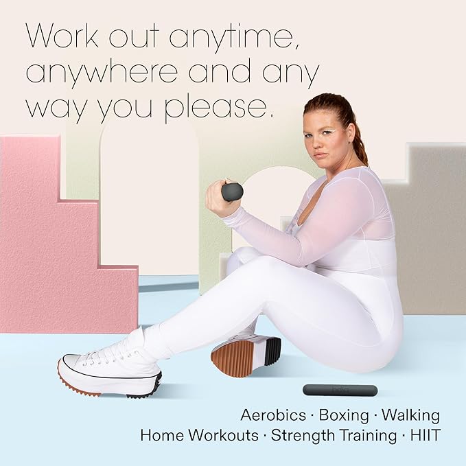 Bala Bars Dumbbell Set for Women & Men - Set of 2 Bars Designed for Walking, Strength Training, HIIT, Boxing & Aerobics - Hand Weights for Working Out at Home
