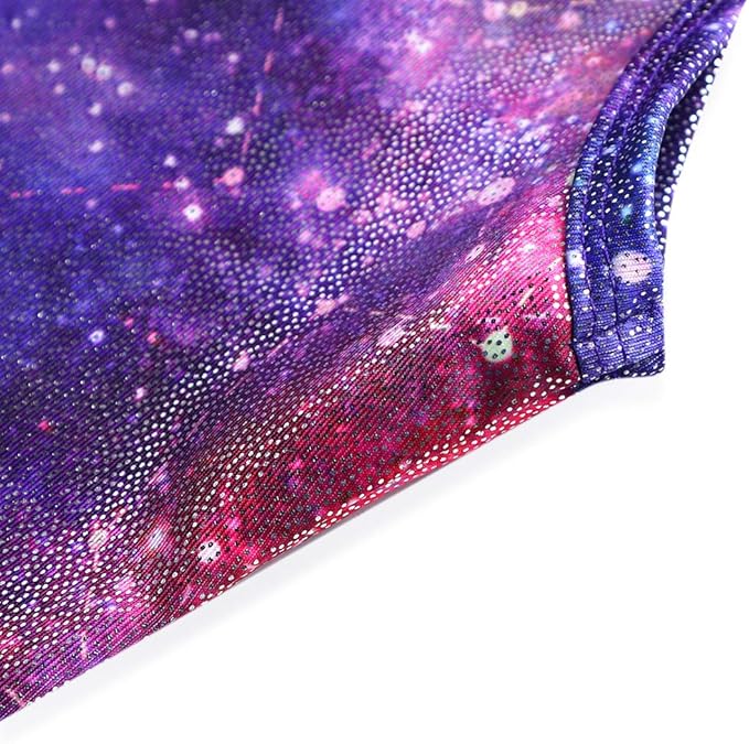 HOZIY Gymnastics Leotards for Girls with Shorts Toddlers Biketards Rainbow Unicorn Dinosaur Mermaid Leopard Flower Galaxy