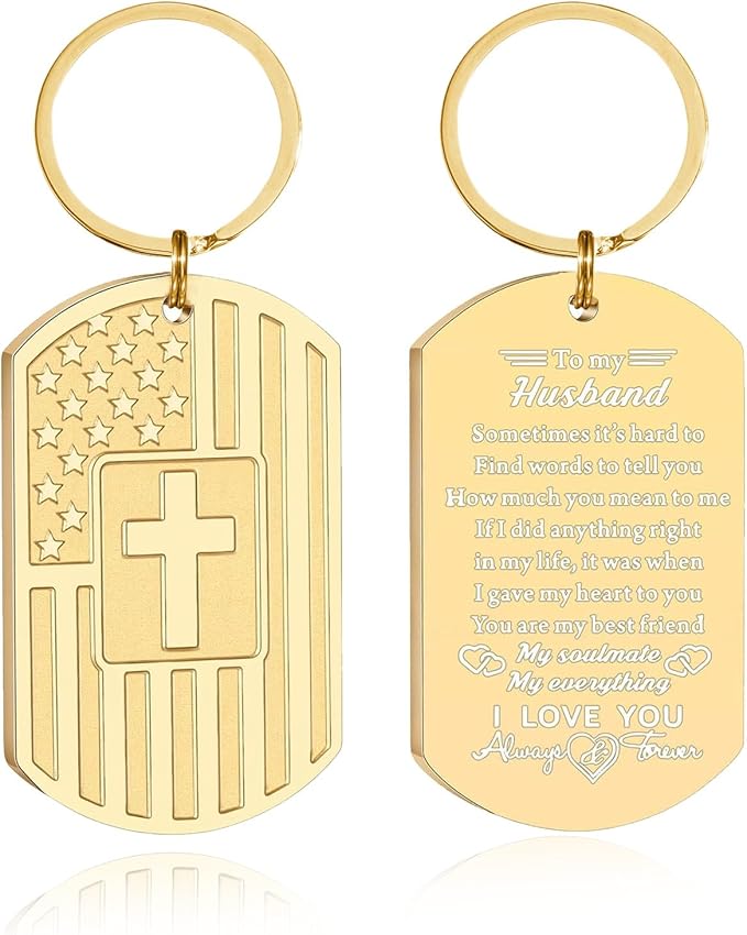 DuoDiner Stocking Stuffers Christmas Gift-Keychain Gifts for Men Religious Mens Gifts