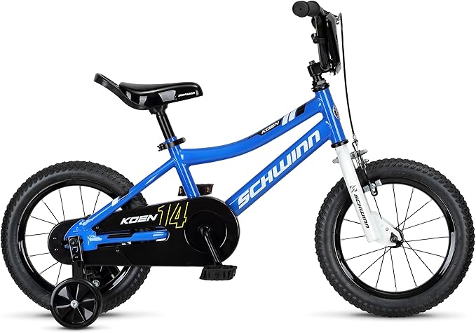 Schwinn Elm and Koen Bike or Balance Bike, 12-18 Inch Bike for Kids Ages 2-13, Black, Blue, Red, Teal, Pink or Purple, SmartStart Ergonomic Design, Adjustable Seat Grows with Child, Training Bicycle