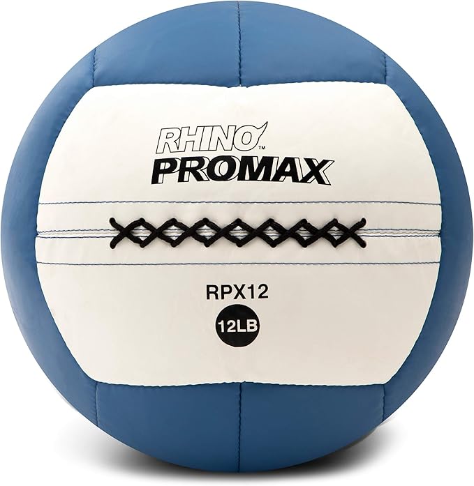 Champion Sports Rhino Slam Ball, 4-30 lb. Non-Slip Grip, Weightlifting, Crossfit, Home Gym, Fitness, 14" Diameter Balls, Optional Storage Rack/Tree Sold Separately
