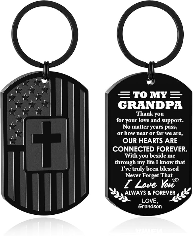 DuoDiner Stocking Stuffers Christmas Gift-Keychain Gifts for Men Religious Mens Gifts