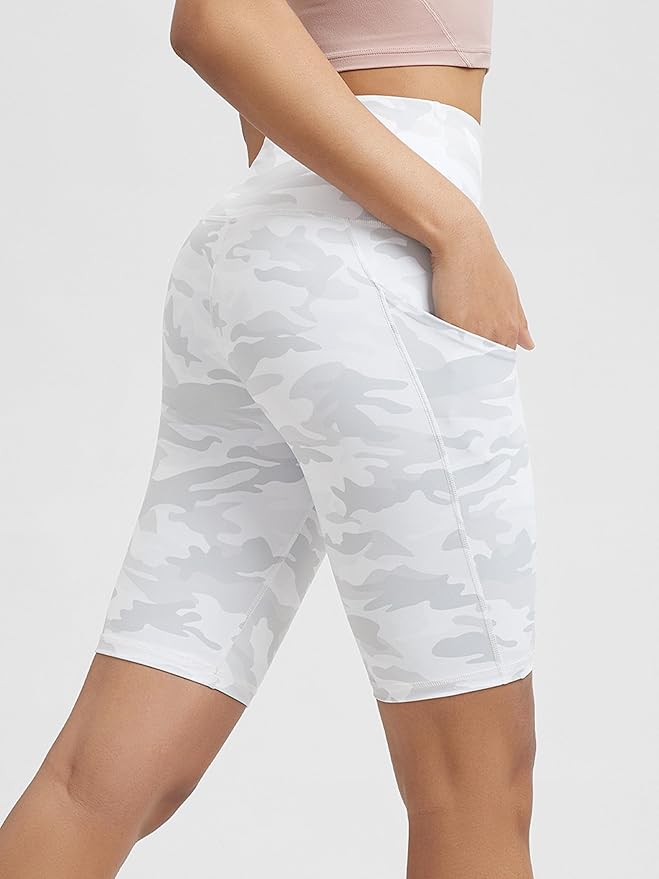 ODODOS Women's Tummy Control Biker Shorts 2.0 with Pockets High Waist Athletic Workout Yoga Shorts-3.5''/ 5"/ 8" / 10" Inseam