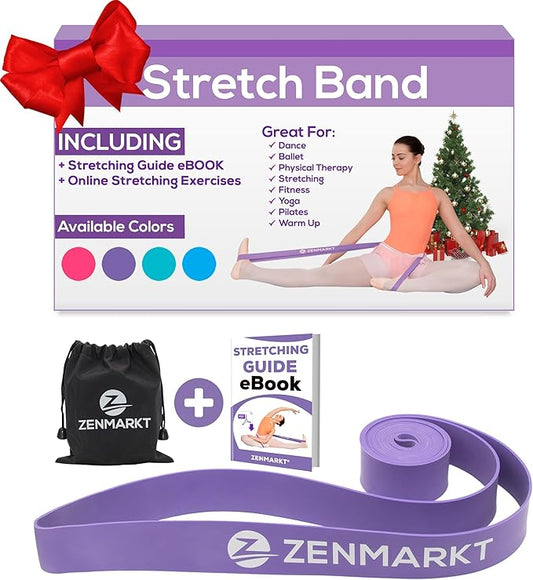 Zenmarkt Ballet Stretch Bands for Flexibility and Strength - Stretch Bands Ideal to Have as Dance Equipment in Every Competition - Suitable for Gymnastics, Cheerleading, and Pilates Training