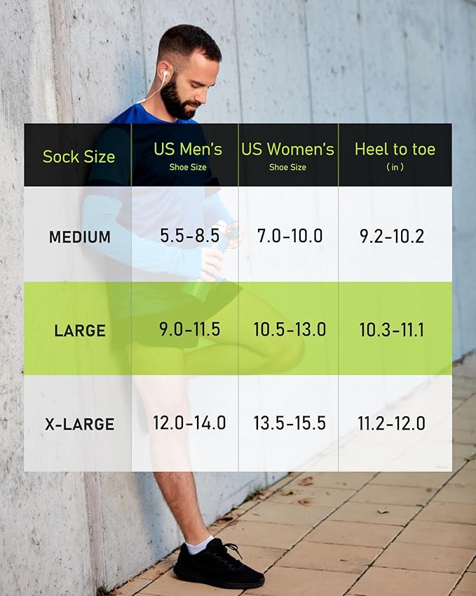 No Show Sports Compression Socks for Men and Women Circulation 4/8 Pack
