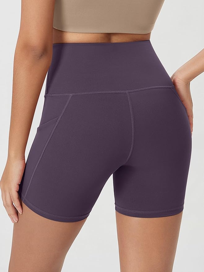 ODODOS Women's Tummy Control Biker Shorts 2.0 with Pockets High Waist Athletic Workout Yoga Shorts-3.5''/ 5"/ 8" / 10" Inseam