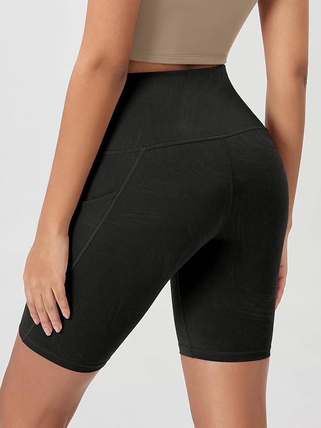 ODODOS Women's Tummy Control Biker Shorts 2.0 with Pockets High Waist Athletic Workout Yoga Shorts-3.5''/ 5"/ 8" / 10" Inseam
