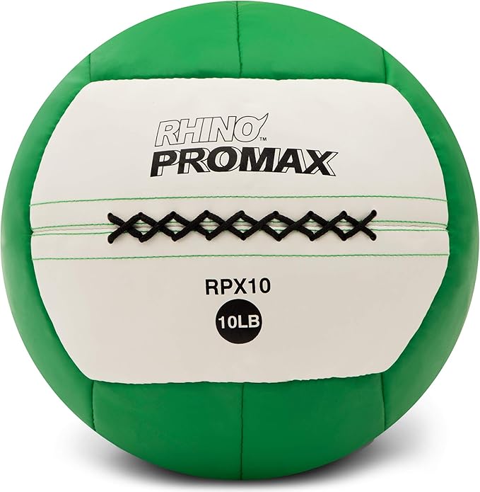 Champion Sports Rhino Slam Ball, 4-30 lb. Non-Slip Grip, Weightlifting, Crossfit, Home Gym, Fitness, 14" Diameter Balls, Optional Storage Rack/Tree Sold Separately