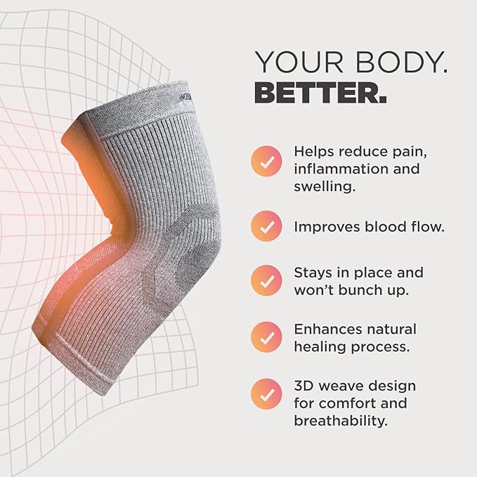 Incrediwear Knee Sleeve – Knee Braces for Knee Pain, Joint Pain Relief, Swelling, Inflammation Relief, and Circulation, Knee Support for Women and Men